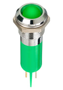 Apem Q12P1CXXHG12E LED Panel Mount Indicator Green 12 VDC mm 20 mA 2.2 cd IP67