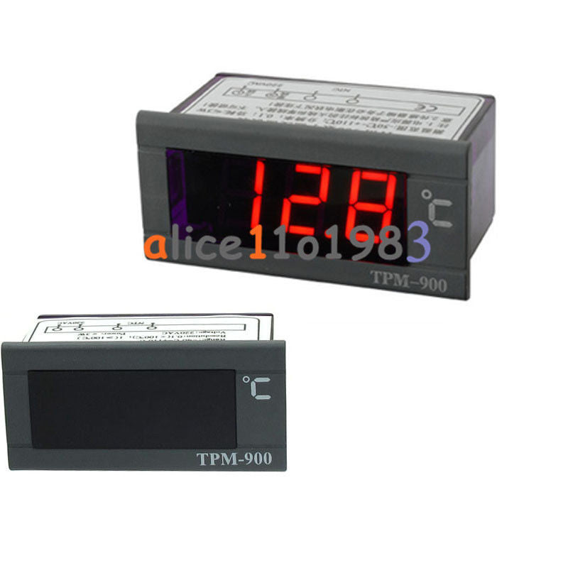 Tanotis  TPM-900 220V Digital Temperature Controller LED Panel Meter with Sensor