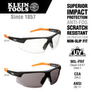 Klein Tools 60159 60159 Protective Eyewear Clear Lens Anti-Fog/Scratch Resistant/UV Protection Black/Orange