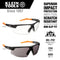 Klein Tools 60159 60159 Protective Eyewear Clear Lens Anti-Fog/Scratch Resistant/UV Protection Black/Orange