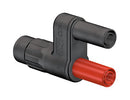 Staubli 67.9536-21 Connector Adapter BNC Coaxial 1 Ways Plug Banana - 4mm 2 Receptacle