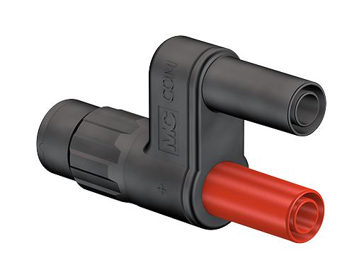 Staubli 67.9536-21 Connector Adapter BNC Coaxial 1 Ways Plug Banana - 4mm 2 Receptacle