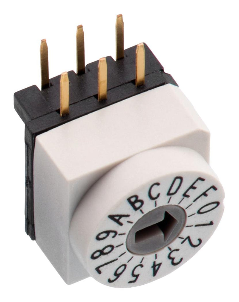 Wurth Elektronik 428427320910 428427320910 Rotary Coded Switch WS-ROTU Through Hole 10 Position 24 VDC BCD 150 mA