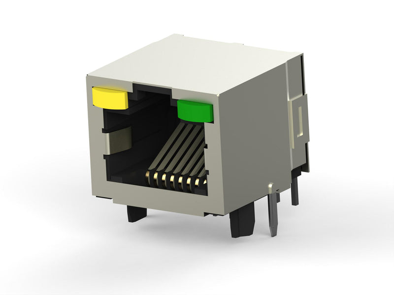 AMP - TE Connectivity 6116075-4 Modular Connector RJ45 Jack 1 x (Port) 8P8C Cat5 Through Hole Mount
