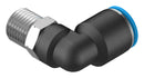 Festo 153051 Pneumatic Fitting Push-In L-Fitting R1/4 14 bar 10 mm PBT (Polybutylene Terephthalate) QSL