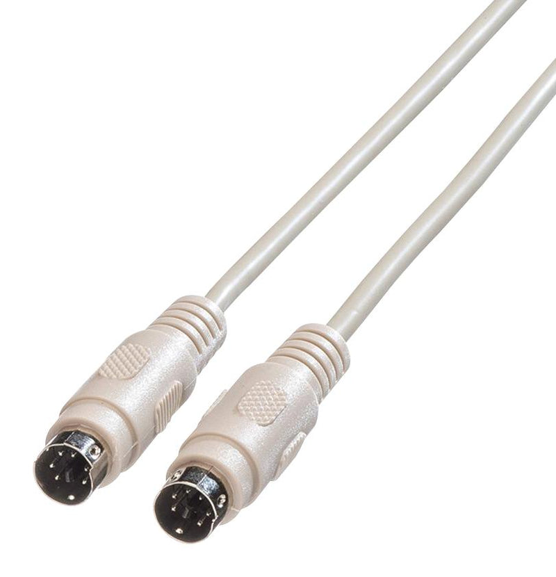 Roline 11.01.5818 Computer Cable Mini-DIN Plug 6 Way (PS/2) 5.9 ft 1.8 m Beige