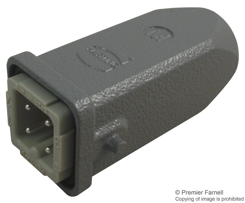 HARTING 66 30 226 001100 Heavy Duty Connector, Top Entry, Han Series, Cable Mount, Plug, 3 Contacts, Pin, 2 Rows