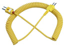 Omega RECK1-9 Sensor Cable K Type Thermocouple Plug Receptacle 2 Positions 300 mm 1 ft