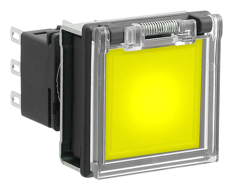 Idec LBW7GL-M1T14Y PB Switch Spdt 0.1A 125VAC YEL