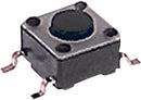 E-SWITCH TL3301AF260QG SWITCH, TACTILE SPST 50mA, SMD GULL WING