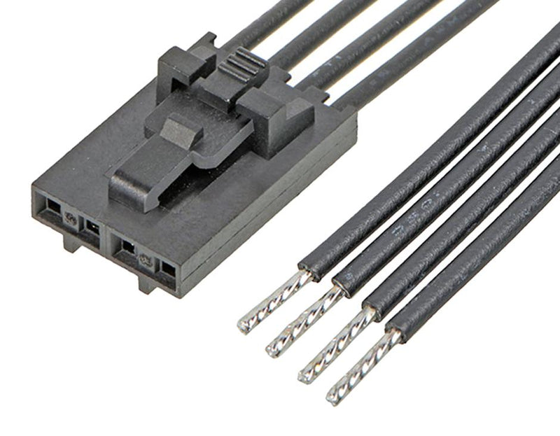 Molex 216271-1043 Cable Assembly SL Receptacle to Free End 4 Ways 2.54 mm 1 Row 300 11.8 "