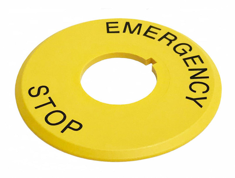 NKK Switches AT222 Nameplate Legend E-STOP Switch