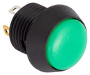 EOZ FL12LG5 Illuminated Pushbutton Switch IP67 FL Series SPST-NO Momentary Spring Return Green