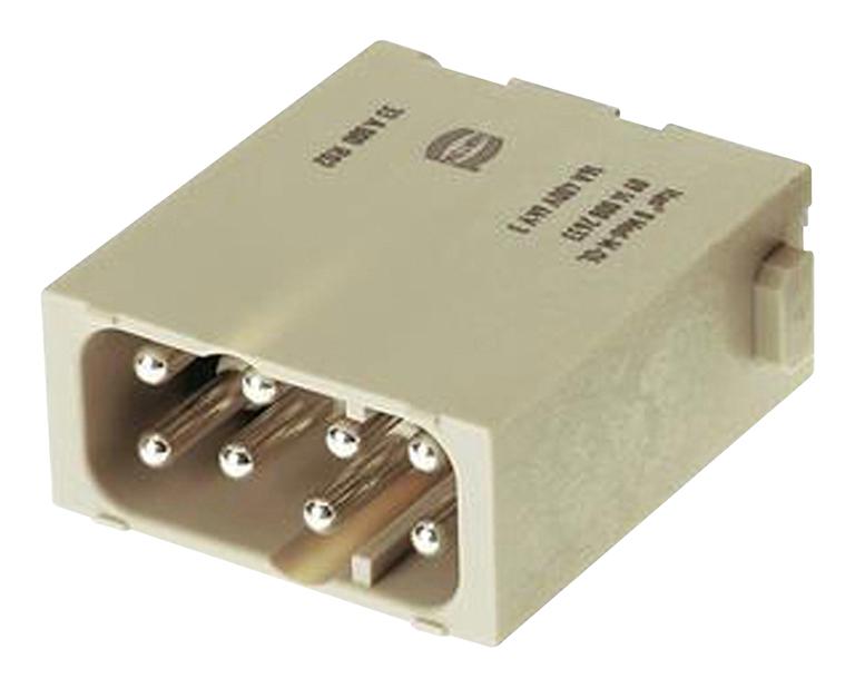 Harting 09140082634 Heavy Duty Connector Insert Han-Modular Series 8 Contacts Plug Push Lock Pin 16 A