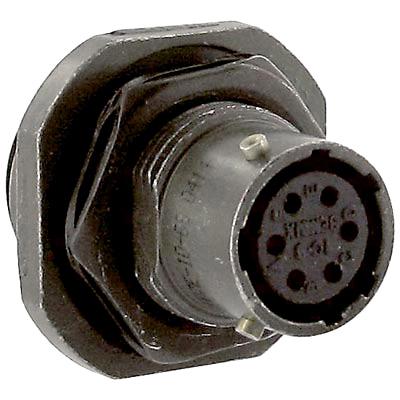 Amphenol Industrial PT07E-10-6S PT07E-10-6S JAM NUT Conn Rcpt Size 10 6POS Panel