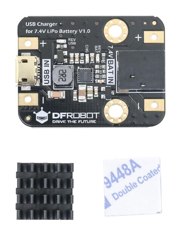 Dfrobot DFR0564 DFR0564 USB Charger Board Lipo Battery 7.4V New