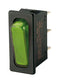Marquardt 01830.3118-02 Rocker Switch Illuminated Spst On-Off Transparent Green Panel 20 A