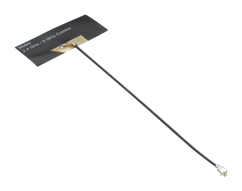 Molex 47950-1011 Wifi Antenna 2.4GHz to 5.85GHz 4.8dB Gain Linear Polarisation Adhesive