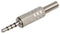 PRO Signal PSG08600 PSG08600 Phone Audio Connector 4 Contacts Plug 3.5 mm Cable Mount Metal Body