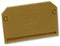 Weidmuller 019132 AP (SAKS3) 019132 (SAKS3) End Plate / Partition for Use With SAKS1 and SAKS3 Fuse Terminals Brown
