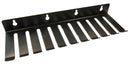 Multicomp PRO MP005221 MP005221 Test Accessory 10 Slots Steel Black Wall Mounted Lead Rack Cabinet Racks