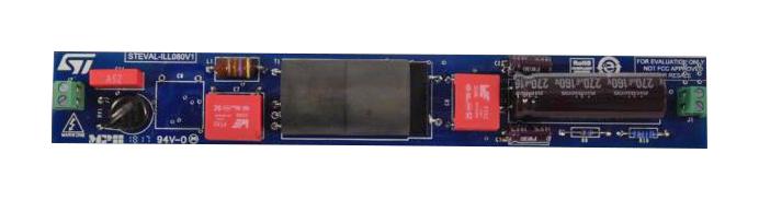 Stmicroelectronics STEVAL-ILL080V1 Evaluation Board HVLED001A LED Driver 200mA 75V - 93V Output Fluorescent Tube Replacement