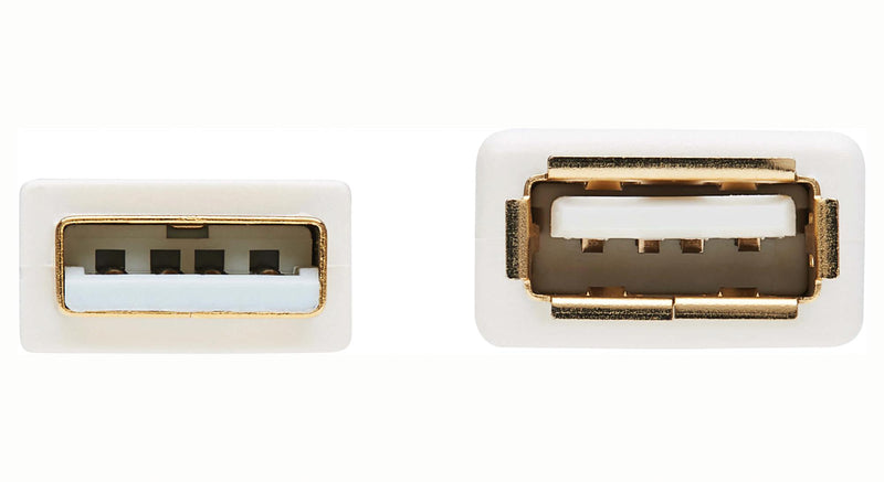 TRIPP-LITE U024AB-006-WH U024AB-006-WH USB Cable 2.0 Type A PLUG-A Rcpt 6FT