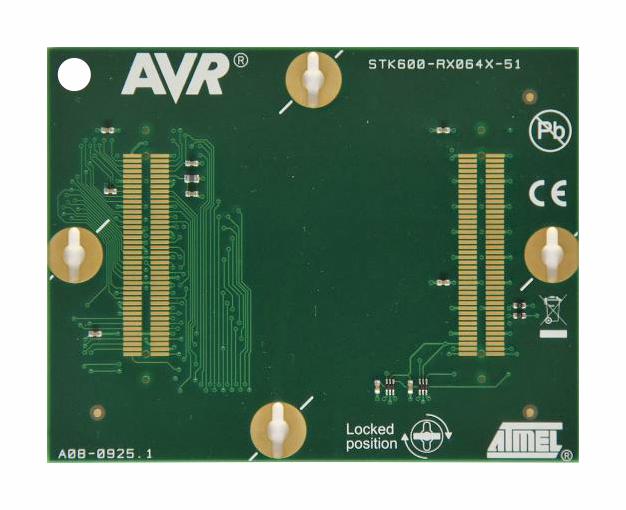 Microchip ATSTK600-RC51 Routing Card for STK600 SAM Connectors For TQFP64 and QFN64 Atxmega 128 Mcus