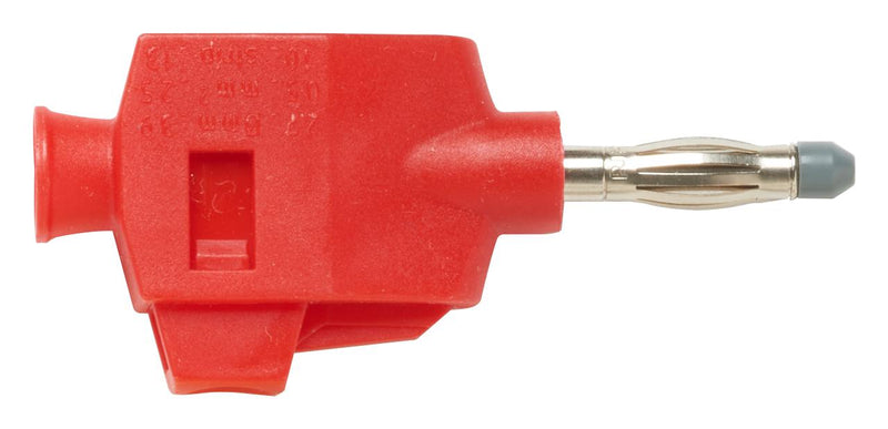 Pomona 73090-2 4MM Banana Plug 20A Push Lock RED
