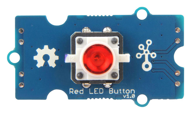 Seeed Studio 111020044 LED Button Board With Cable Red 3.3V / 5V Arduino &amp; Raspberry Pi