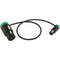 Cable Techniques CT-LPS-FX3T-12G Low-Profile LPXLR-3F to TA3F Cable (12", Green)