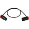 Cable Techniques Low-Profile, 3-Pin XLR Female to 3-Pin XLR Male Adjustable-Angle Cable (Red Caps, 24")