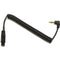 Cable Techniques TA3F to 3.5mm TRS Right Angle Coiled Cable for Lectrosonics LR Receiver (8", Extends to 14")