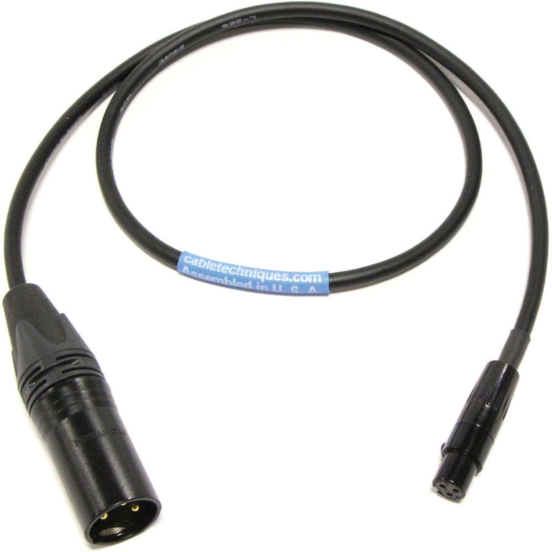 Cable Techniques CT-PTXR-18 TA3F to XLR-3M Cable for Sound Devices (18")