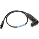 Cable Techniques XLR-3F Right Angle to TA3F Balanced UCR Receiver Cable to SD (18", Black XLR Ring)