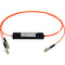 Camplex Multimode LC Fiber Optic 1x2 Splitter Cable (1')