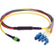 Camplex MTP Elite APC Male to 12 LC UPC Duplex External Yellow Single Mode Fiber Breakout Cable (3')