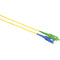Camplex Simplex APC SC to UPC SC Singlemode 9u/125u Fiber Optic Patch Cable (9.8', Yellow)