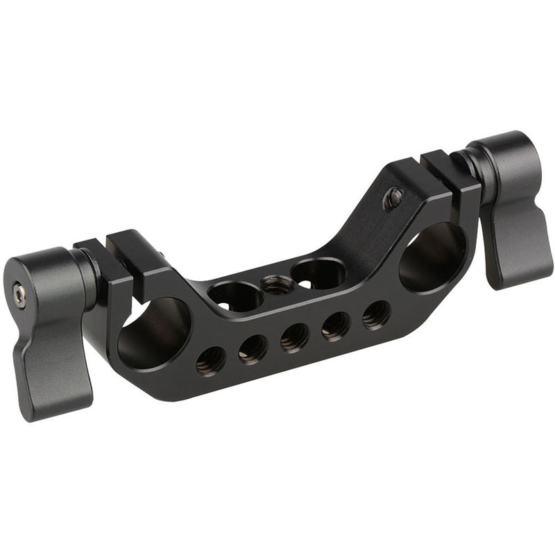CAMVATE 15mm Rod Clamp for DSLR Cage Baseplate (Black Knob)