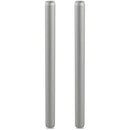 CAMVATE 15mm Silver Aluminum Rod (7.9", 2-Pack)