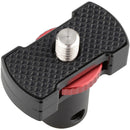CAMVATE 15mm Micro Rod Mount with Knurled 1/4"-20 Locknut