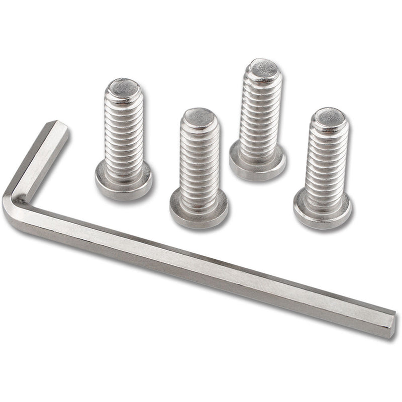 CAMVATE 1/4"-20 Chamfered Hex Cap Adapter Set for Rigs and Cages (4-Pack)