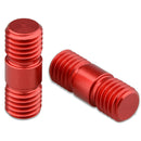 CAMVATE 15mm Rail System Extension Connector with M12 Threads (Red, 2-Pack)