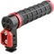 CAMVATE Top Handle with Cold Shoe for DSLR Camera (Rubber Grip, Red Ring)