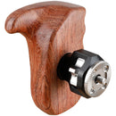 CAMVATE Wooden Handgrip with ARRI-Style Rosette Mount (Left)