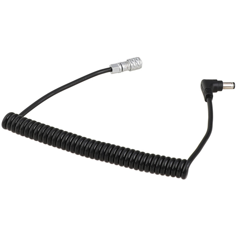 CAMVATE 2.5mm DC Male Barrel Coiled Power Cable for BMPCC 6K/4K