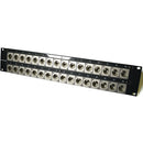 Canare 161U-BJRUK AV Bulkhead Panel with (32) 12G-SDI / 4K UHD BNC-BNC Connectors