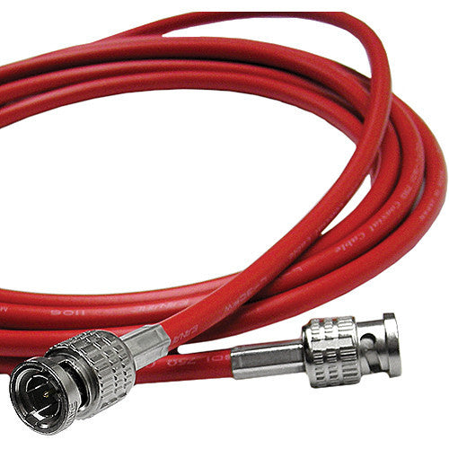 Canare 100' L-3CFW RG59 HD-SDI Coaxial Cable with Male BNCs (Red)