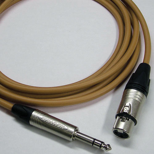 Canare Starquad XLRF-TRSM Cable (Brown, 3')