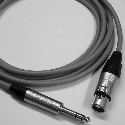 Canare Starquad XLRF-TRSM Cable (Gray, 3')